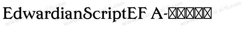 EdwardianScriptEF A字体转换